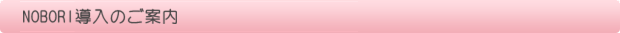 NOBORI導入のご案内